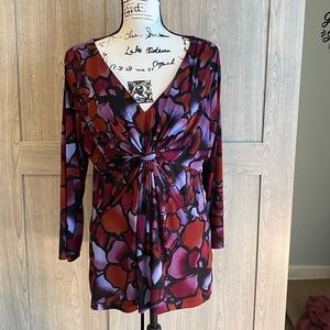 Daisy Fuentes 3/4 Sleeve X-Large Blouse